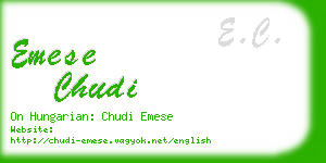 emese chudi business card